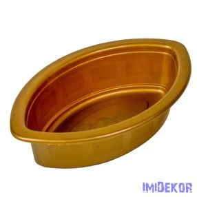 Műanyag nagy hajó tál 30x18x8cm - Arany