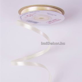 Szatén szalag 6 mm x 22.86 m - Ekrü