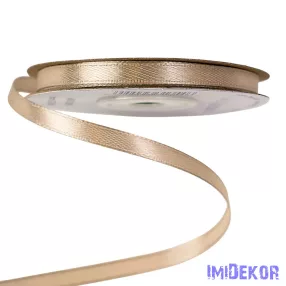 Szatén szalag 6 mm x 22.86 m - Bézs