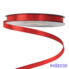 Szatén szalag 6 mm x 22.86 m - Piros