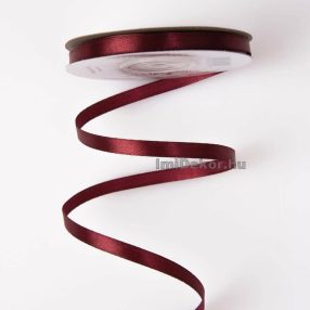 Szatén szalag 6 mm x 22.86 m - Borvörös