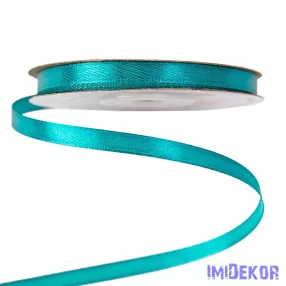 Szatén szalag 6 mm x 22.86 m - Türkizkék