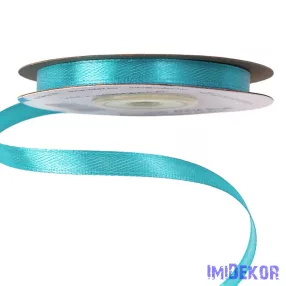 Szatén szalag 6 mm x 22.86 m - Aqua Kék