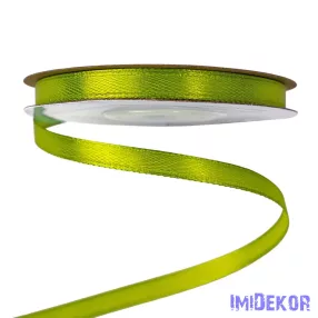 Szatén szalag 6 mm x 22.86 m - Teazöld