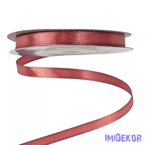 Szatén szalag 6 mm x 22.86 m - Bronz Rozé
