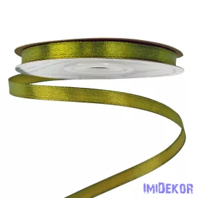 Szatén szalag 6 mm x 22.86 m - Olivazöld