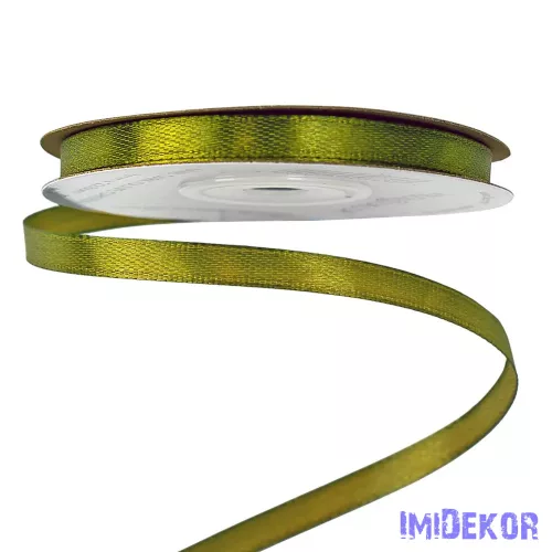 Szatén szalag 6 mm x 22.86 m - Olivazöld