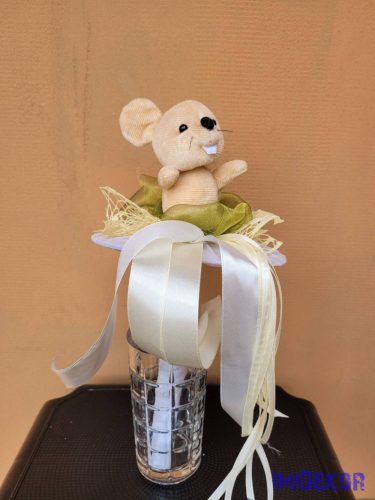 Ballagási csokor merev szár plüss figura 36cm - 20