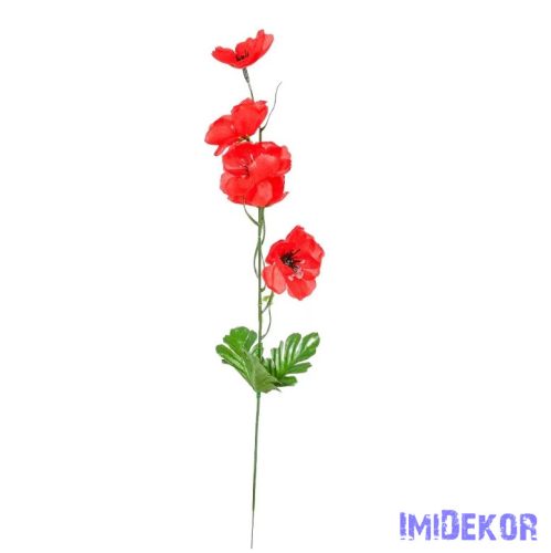 Pipacs szálas selyemvirág 48cm