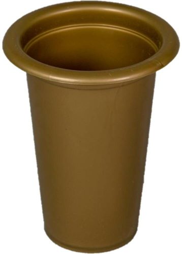 Sírváza betét műanyag M15 D12 cm - Arany
