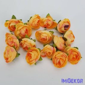 Boglárka selyemvirág fej kb 3cm - Barack