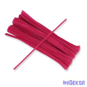 Zsenília drót 30 cm 100db/cs - Magenta