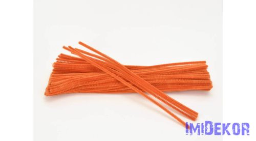 Zsenília drót 30 cm 100db/cs - UV Narancs