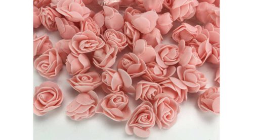 Polifoam rózsa fej midi virágfej habvirág 3 cm puncs habrózsa