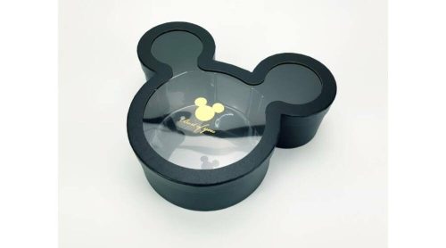 Mickey egér ablakos fedelű papírdoboz 33,5x29x10 cm - Fekete