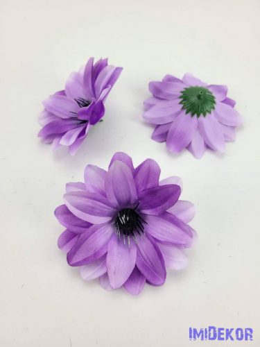 Dália selyemvirág fej D11cm - Világos lila