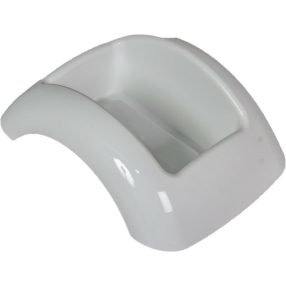 Műanyag domború tál fehér FOCUS M8,5x23x17cm