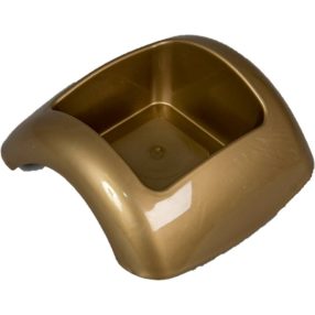 Műanyag domború tál arany FOCUS M6x15,5x15cm