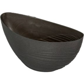 Műanyag csónak féloldalt bordás szürke M11x25x10cm