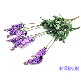 Levendula 10 ágú csokor 54 cm - Világos Lila