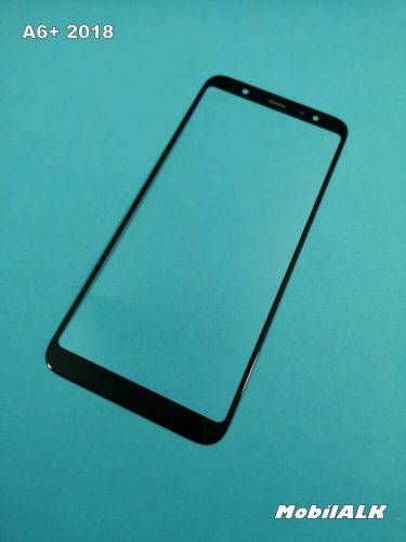Samsung Galaxy A6+ A6 Plus ( 2018 ) - 6" / A605 / érintő panel kijelző üveg üveglap touch fekete