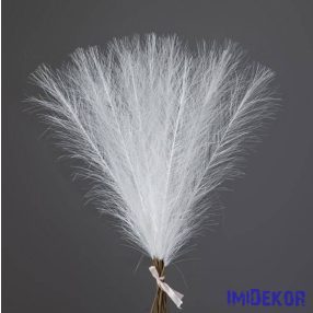 Metál pampafű 20 szálas köteg 45cm - Fehér