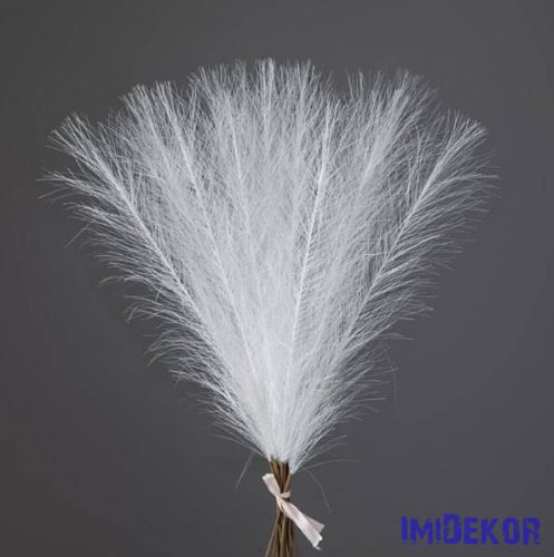 Metál pampafű 20 szálas köteg 45cm - Fehér