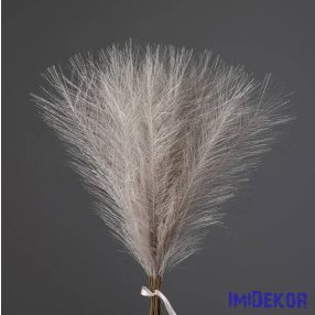 Metál pampafű 20 szálas köteg 45cm - Bézs