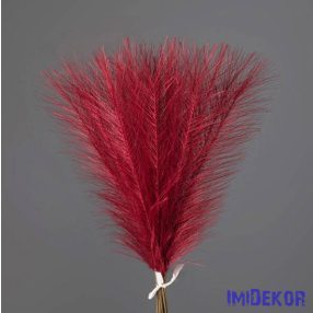 Metál pampafű 20 szálas köteg 45cm - Piros