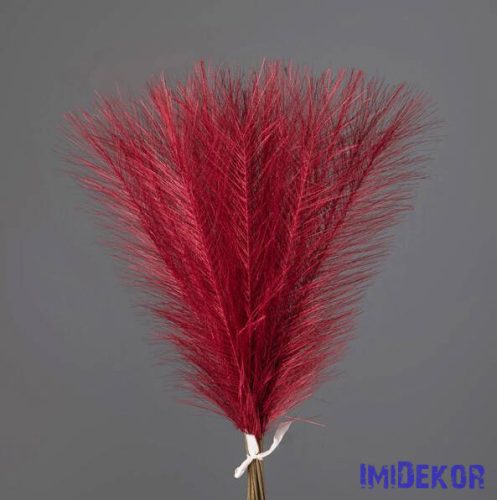 Metál pampafű 20 szálas köteg 45cm - Piros
