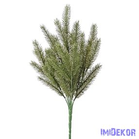 Tűlevelű dekorág, 41cm magas - Sötétzöld