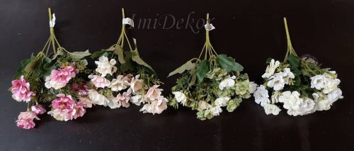 Mezei apró virágos 6 ágú selyemvirág csokor 34 cm
