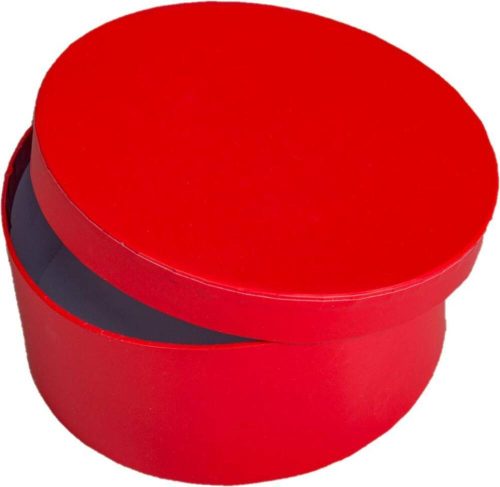 Papír doboz kerek Piros box M7cm D16cm