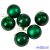 Karácsonyi gömb szett 6 db-os 6cm - Sötétzöld