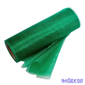 Organza tekercs 12cm x 10m - Sötétzöld