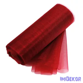 Organza tekercs 12cm x 10m - Bordó