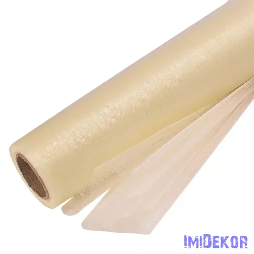 Organza tekercs 24cm x 10m - Krém