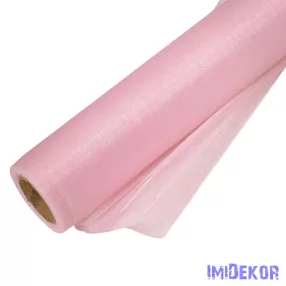 Organza tekercs 24cm x 10m - Világos rózsaszín