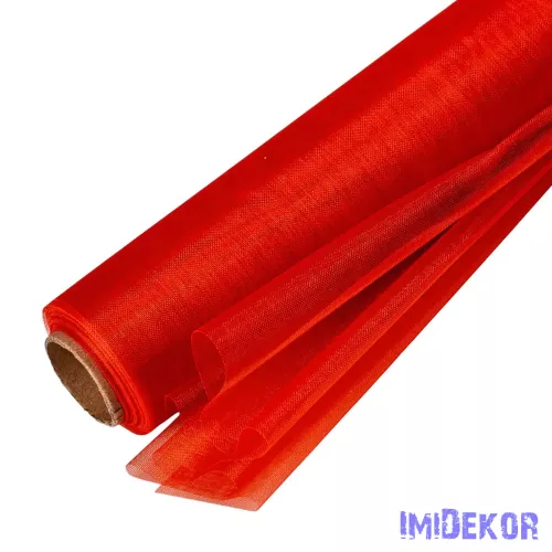 Organza tekercs 24cm x 10m - Piros