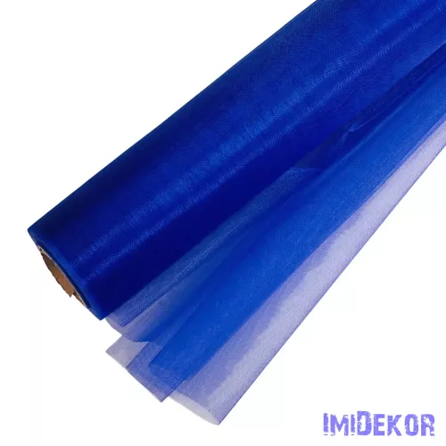 Organza tekercs 48cm x 10m - Királykék