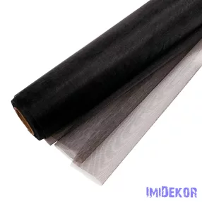 Organza tekercs 48cm x 10m - Fekete