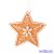 Mézeskalács csillag dísz, polirezin, 7cm, kreatív felhasználásra vagy karácsonyfára