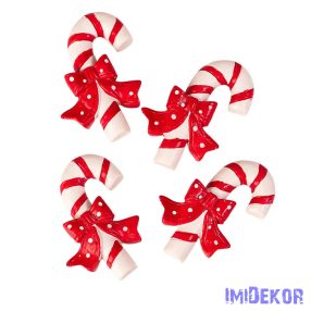   Cukorbot dísz szett, polirezin, 5 x 4cm, kreatív felhasználásra