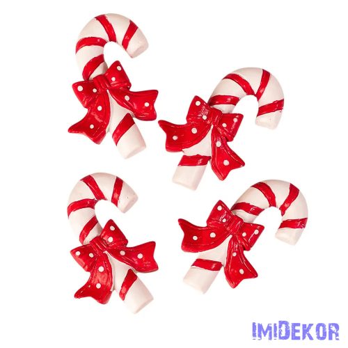 Cukorbot dísz szett, polirezin, 5 x 4cm, kreatív felhasználásra