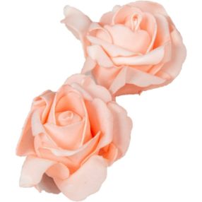   Polifoam rózsa fej virágfej habvirág 8 cm babarózsaszín habrózsa