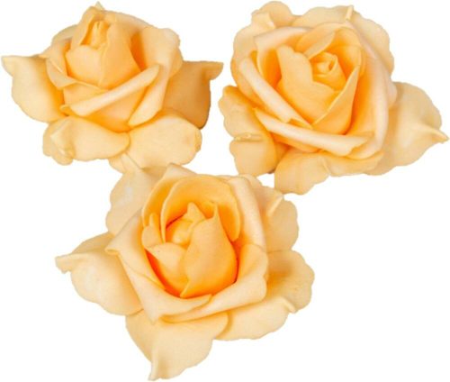Polifoam rózsa fej virágfej habvirág 8 cm barack habrózsa