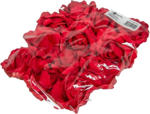 Polifoam rózsa fej virágfej habvirág 6 cm piros habrózsa