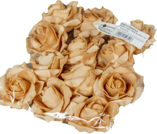 Polifoam rózsa fej virágfej habvirág 6 cm tea habrózsa