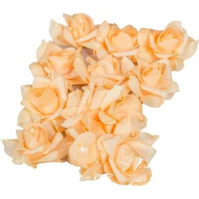   Polifoam rózsa fej virágfej habvirág 6 cm barack habrózsa