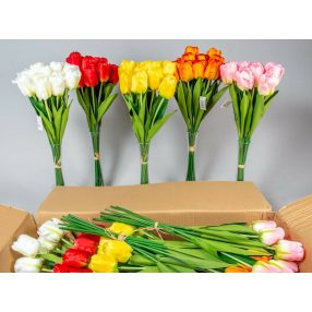 Tulipán szálas selyemvirág 60 cm